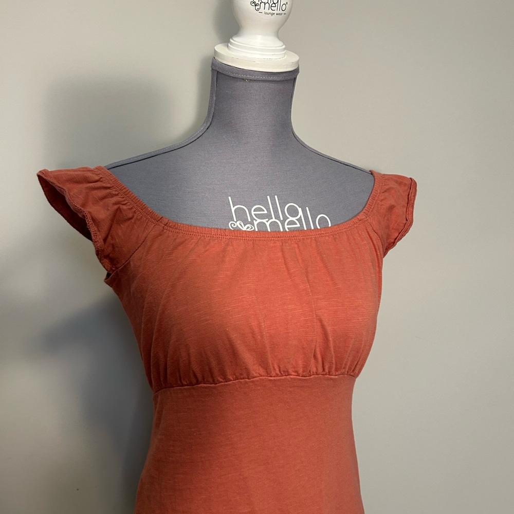 Dusty Pink Ruffle Hem Dress - Picture 2 of 7